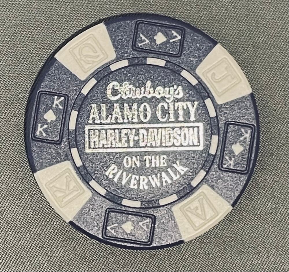 Harley-Davidson Poker Chip San Antonio, Texas Purple